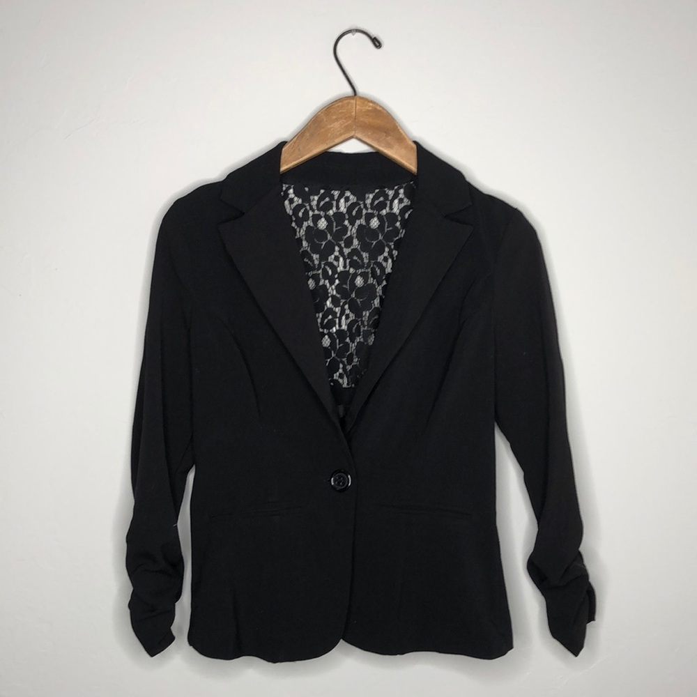 Black Lace Blazer
